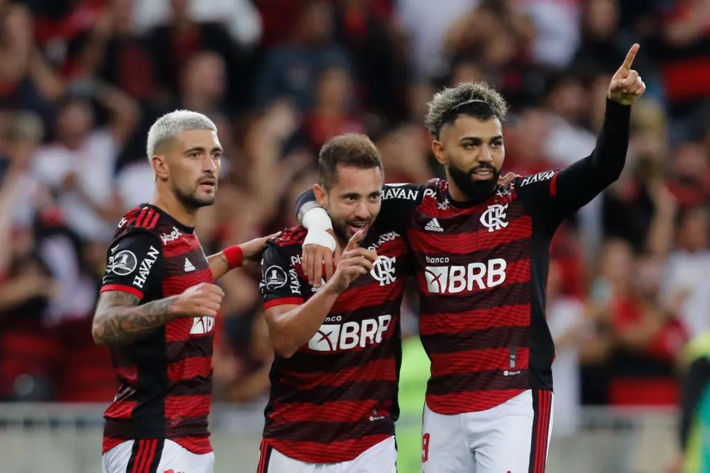 Gabigol, Arrascaeta e Everton Ribeiro